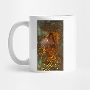 Lara Croft in the rabbit hole Mug